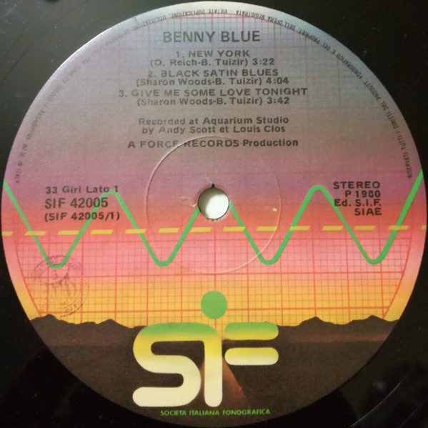 Benny Blue - Benny Blue | Società Italiana Fonografica (SIF 42005) - 3
