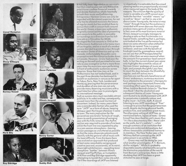 Jazz At The Philharmonic - 1950's | Verve Records (2615 028) - 2 Jazz At The Philharmonic - 1950's | Verve Records (2615 028) - 2
