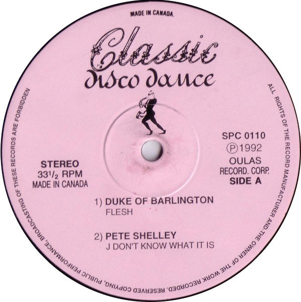 Various - Classic Disco Dance | Classic Disco Dance (SPC 0110) - main Various - Classic Disco Dance | Classic Disco Dance (SPC 0110) - main