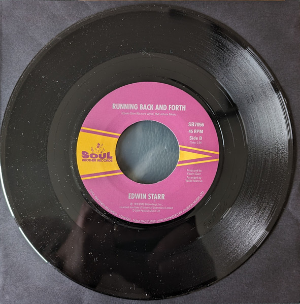 Edwin Starr - Time / Running Back And Forth | Soul Brother Records (SB 7056) - 2 Edwin Starr - Time / Running Back And Forth | Soul Brother Records (SB 7056) - 2