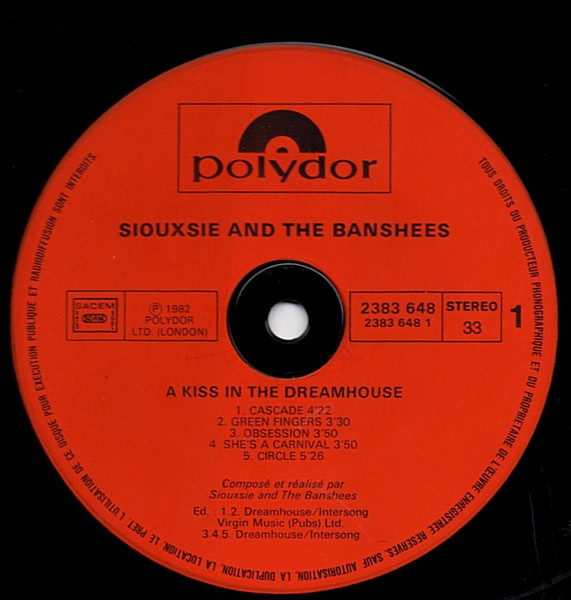 Siouxsie & The Banshees - A Kiss In The Dreamhouse | Polydor (2383 648) - 2 Siouxsie & The Banshees - A Kiss In The Dreamhouse | Polydor (2383 648) - 2