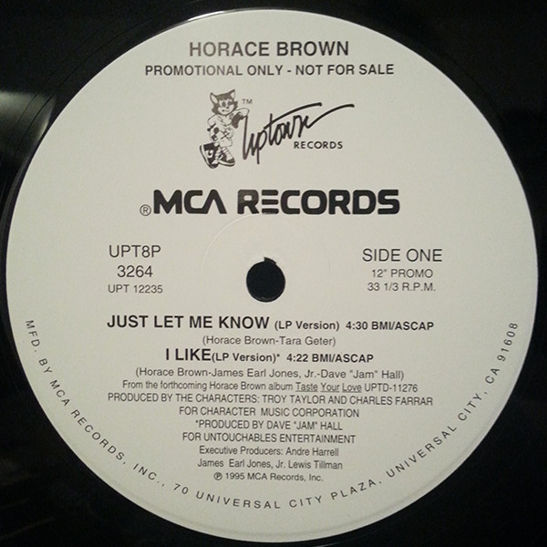 Horace Brown - Just Let Me Know | Uptown Records (UPT8P 3264)