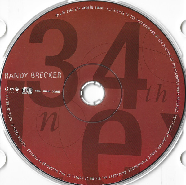 Randy Brecker - 34th N Lex | ESC Records (ESC/EFA 03684-2) - 3