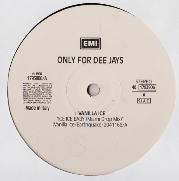 Vanilla Ice / Joey B. Ellis And Tynetta Hare - Ice Ice Baby / Go For It! (Heart And Fire) | EMI (40 1793906) - main