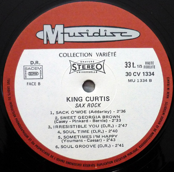 King Curtis - Sax Rock | Musidisc (30 CV 1334) - 4 King Curtis - Sax Rock | Musidisc (30 CV 1334) - 4