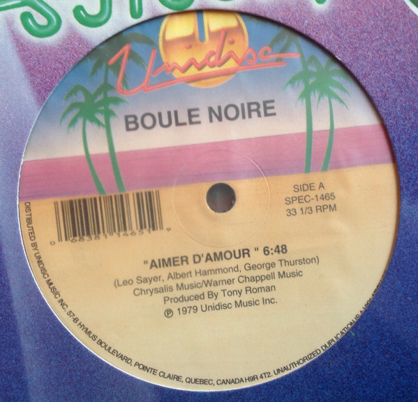Boule Noire - Aimer D'Amour | Unidisc (SPEC-1465) - 2