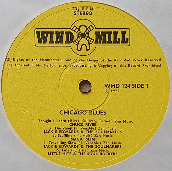 Various - Authentic Chicago Blues | Windmill (WMD 124) - 3 Various - Authentic Chicago Blues | Windmill (WMD 124) - 3