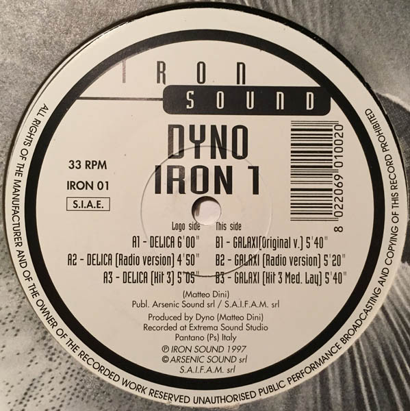 Dyno - Iron 1 | Iron Sound (IRON 01) - 2