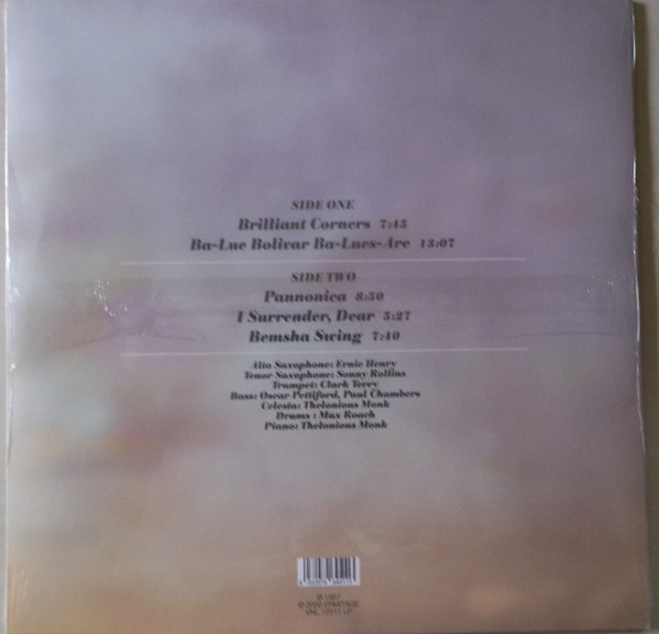 Thelonious Monk - Brilliant Corners | Ermitage (VNL 12511 LP) - 2 Thelonious Monk - Brilliant Corners | Ermitage (VNL 12511 LP) - 2