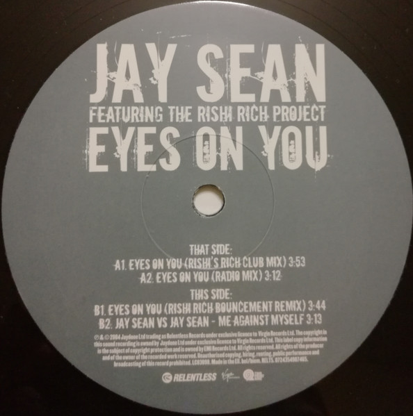 Jay Sean Featuring Rishi Rich - Eyes On You | Relentless Records (RELT5) - 3