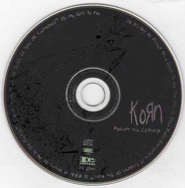 Korn - Follow The Leader [CD - 1st US Ed. - 1998 - Epic EK 69001 - Mint/NM] Nu Metal | Immortal Records (EK 69001) - 4