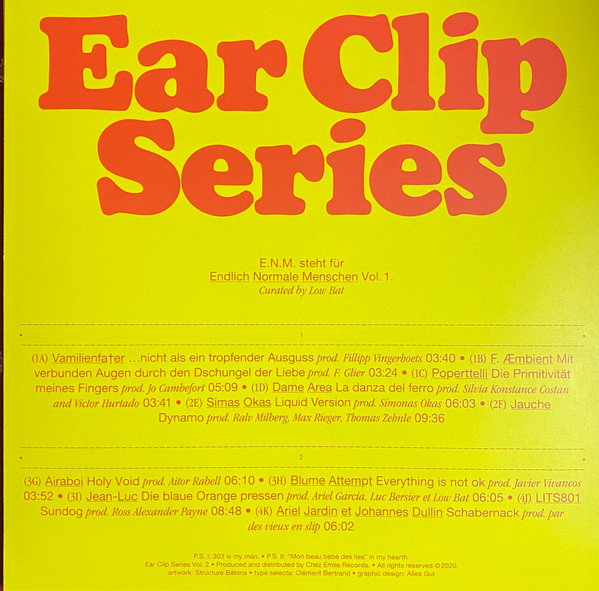 Various - Endlich Normale Menschen Vol.1 | Ear Clip Series (ESC002) - 2 Various - Endlich Normale Menschen Vol.1 | Ear Clip Series (ESC002) - 2