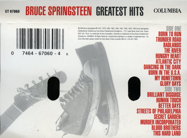 Bruce Springsteen - Greatest Hits [Cassette] | Columbia (CT 67060) - 2