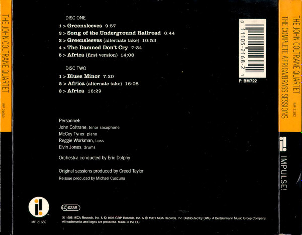 The John Coltrane Quartet - The Complete Africa / Brass Sessions | Impulse! (IMP 21682) - 2