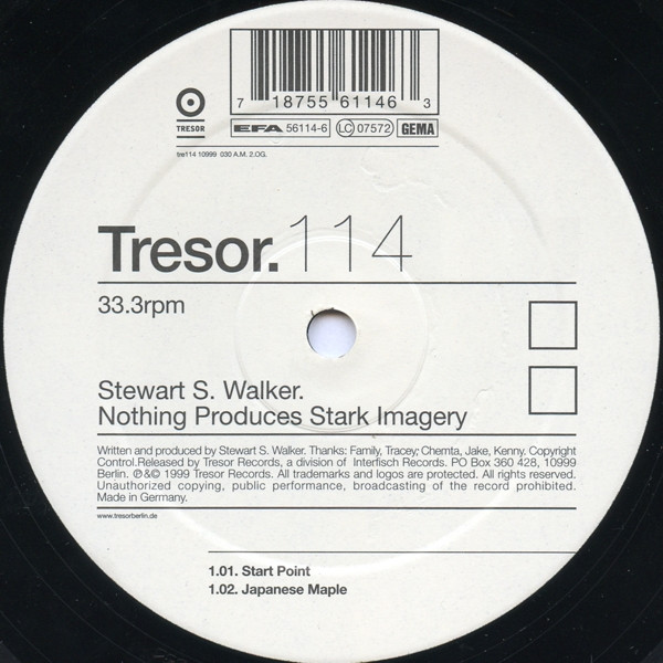 Stewart Walker - Nothing Produces Stark Imagery | Tresor (Tresor 114) - 2
