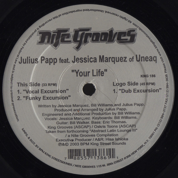 Julius Papp Feat. Jessica Marquez - Your Life | Nite Grooves (KNG 186) - 2 Julius Papp Feat. Jessica Marquez - Your Life | Nite Grooves (KNG 186) - 2