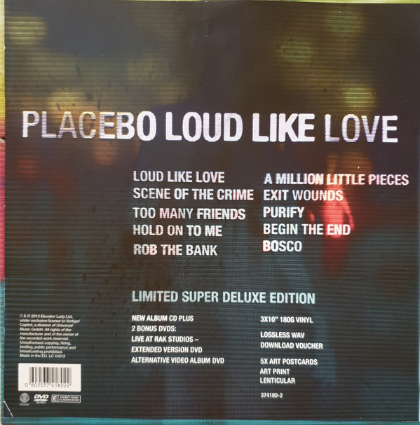 Placebo - Loud Like Love | Vertigo (374180-2) - main
