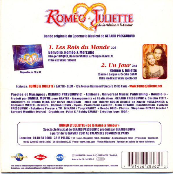 Philippe D'Avilla - Damien Sargue - Grégori Baquet - Les Rois Du Monde | Mercury (562 836-2) - 2