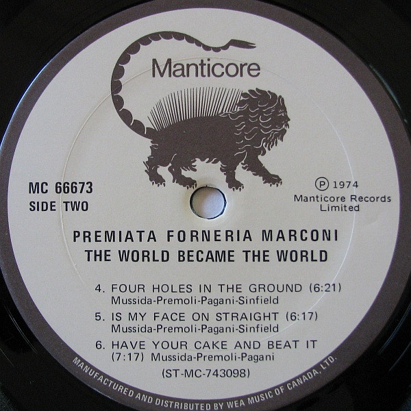 Premiata Forneria Marconi - The World Became The World | Manticore (MC 66673) - 4