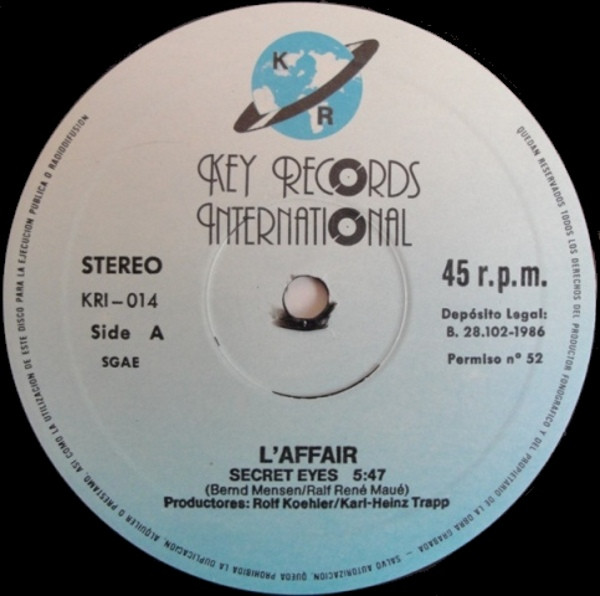 L'Affair - Secret Eyes | Key Records Int. (KRI-014) - 3