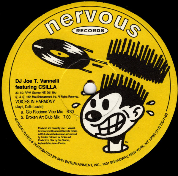 Joe T. Vannelli featuring Csilla - Voices In Harmony | Nervous Records (NE 20119)