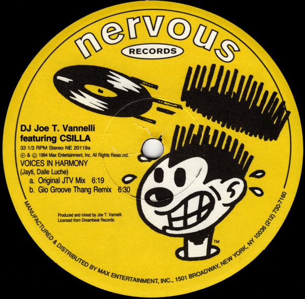Joe T. Vannelli featuring Csilla - Voices In Harmony | Nervous Records (NE 20119) - 2