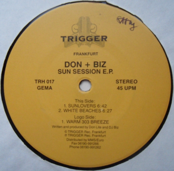 Don Lite + DJ Biz - Sun Session E.P. | Trigger (TRH 017) - main