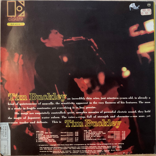 Tim Buckley - Tim Buckley | Elektra (ELE 42010) - 3 Tim Buckley - Tim Buckley | Elektra (ELE 42010) - 3
