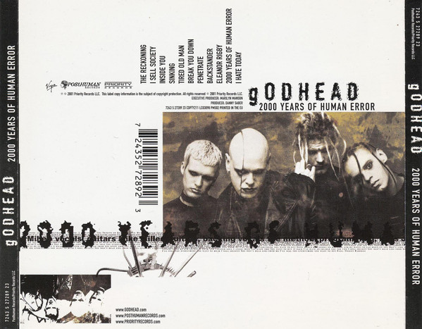 Godhead - 2000 Years Of Human Error | Posthuman Records (7243 5 27289 23) - 3 Godhead - 2000 Years Of Human Error | Posthuman Records (7243 5 27289 23) - 3
