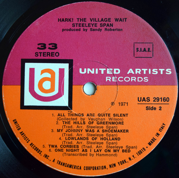 Steeleye Span - Hark! The Village Wait | United Artists Records (UAS 29160) - 4 Steeleye Span - Hark! The Village Wait | United Artists Records (UAS 29160) - 4