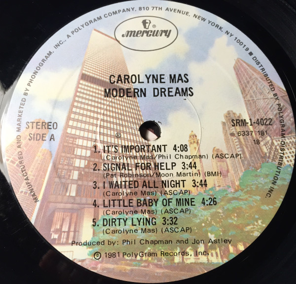 Carolyne Mas - Modern Dreams | Mercury (SRM-1-4022) - 3
