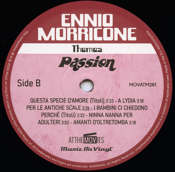 Ennio Morricone - Passion | Music On Vinyl (MOVATM261) - 4 Ennio Morricone - Passion | Music On Vinyl (MOVATM261) - 4