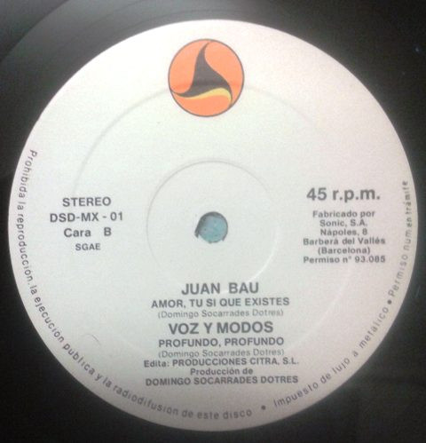 Juan Bau / Jaime Palacios, Orquesta y Coros / Voz Y Modos - Yo, Peñiscola, Te Quiero | Citra (DSD-MX-01) - 4