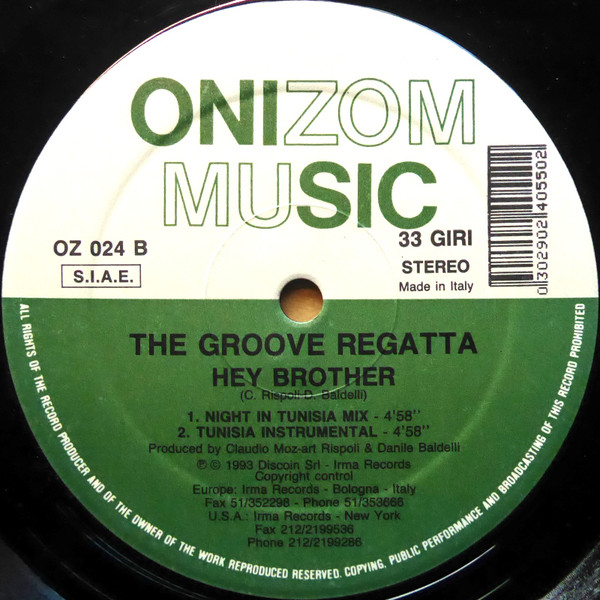 The Groove Regatta - Hey Brother | Onizom Music (OZ 024) - 2 The Groove Regatta - Hey Brother | Onizom Music (OZ 024) - 2