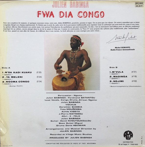 Julien Babinga - Vol. 2 - Fwa Dia Congo | Apia (BN 002) - 2 Julien Babinga - Vol. 2 - Fwa Dia Congo | Apia (BN 002) - 2