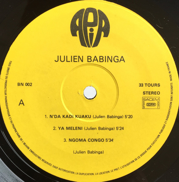 Julien Babinga - Vol. 2 - Fwa Dia Congo | Apia (BN 002) - 3 Julien Babinga - Vol. 2 - Fwa Dia Congo | Apia (BN 002) - 3