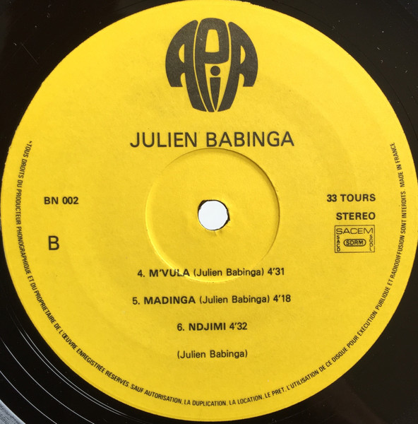 Julien Babinga - Vol. 2 - Fwa Dia Congo | Apia (BN 002) - 4 Julien Babinga - Vol. 2 - Fwa Dia Congo | Apia (BN 002) - 4
