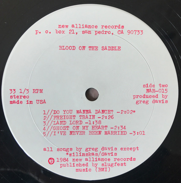 Blood On The Saddle - Blood On The Saddle | New Alliance Records (NAR-015) - 4