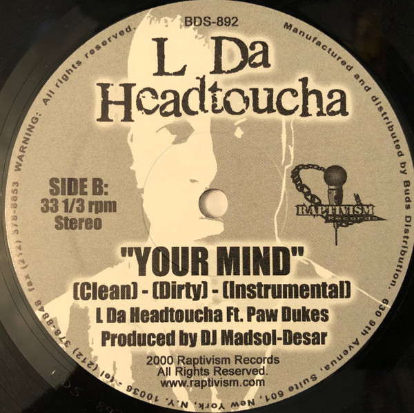 L Da Headtoucha - Rock On / Your Mind | Raptivism (BDS-892) - 4