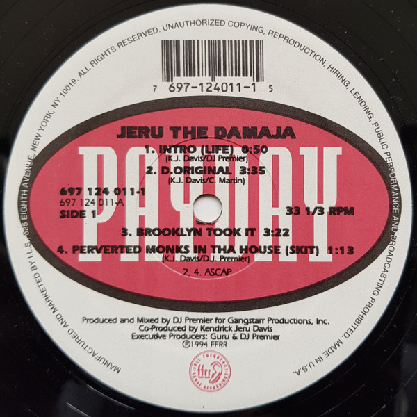 Jeru The Damaja - The Sun Rises In The East | Payday (697-124-011-1) - 3 Jeru The Damaja - The Sun Rises In The East | Payday (697-124-011-1) - 3