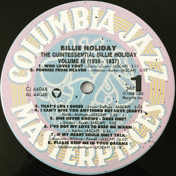 Billie Holiday - The Quintessential Billie Holiday Volume 3 (1936-1937) | Columbia (CJ 44048) - 3