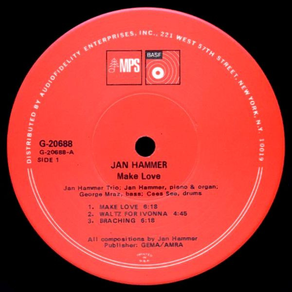 Jan Hammer - Make Love | MPS Records (MC 20688) - 3