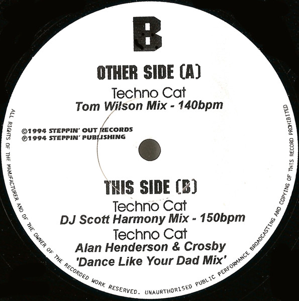 Tom Wilson - Techno Cat | Steppin' Out Records (IAN 020T) - 4