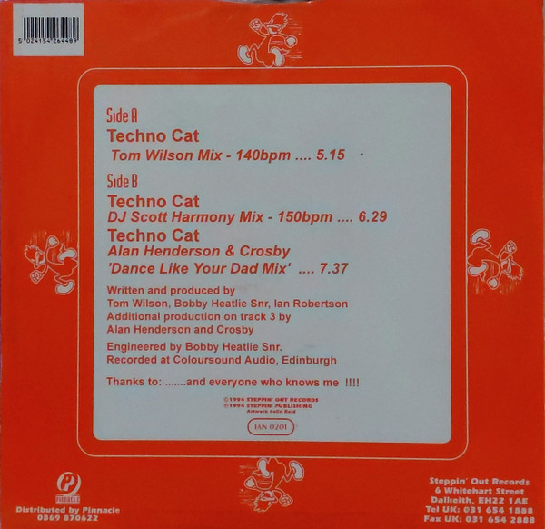 Tom Wilson - Techno Cat | Steppin' Out Records (IAN 020T) - 2