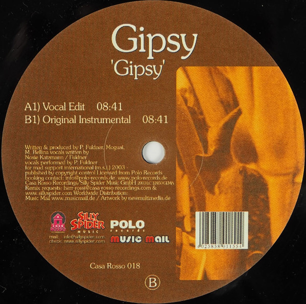 Gipsy - Gipsy | Casa Rosso Recordings (Casa Rosso 018)