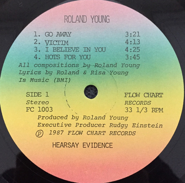 Roland Young - Hearsay Evidence | Flow Chart Records (FC 1003) - 3 Roland Young - Hearsay Evidence | Flow Chart Records (FC 1003) - 3