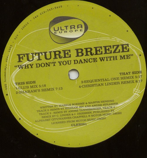 Future Breeze - Why Don't You Dance With Me | Ultra Europe (ULER001) - main