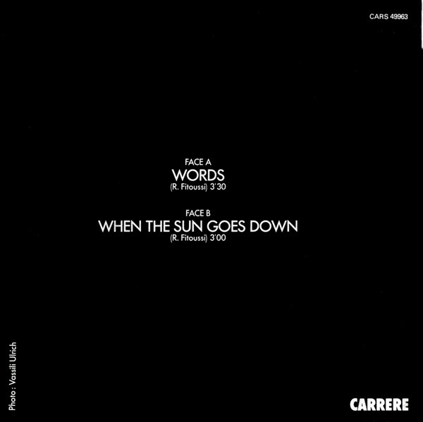 F.R. David - Words | Carrere (CARS 49963) - 2