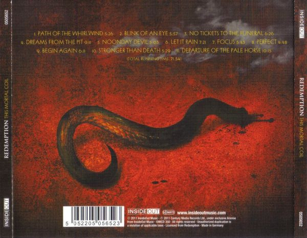 Redemption - This Mortal Coil CD | Inside Out Music (IOMCD 350) - 2 Redemption - This Mortal Coil CD | Inside Out Music (IOMCD 350) - 2