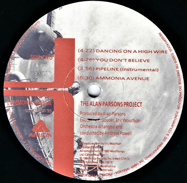 The Alan Parsons Project - Ammonia Avenue | Arista (03.206100.35) - 3